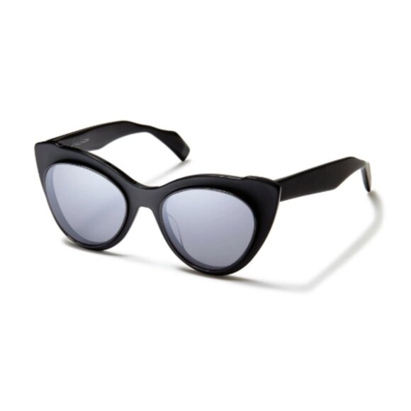 Yohji Yamamoto Accessories - Yohji Yamamoto 7021-002 Black/ Grey Lens Sunglasses